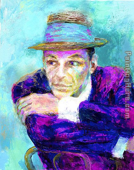 Frank Sinatra The Voice painting - Leroy Neiman Frank Sinatra The Voice art painting
